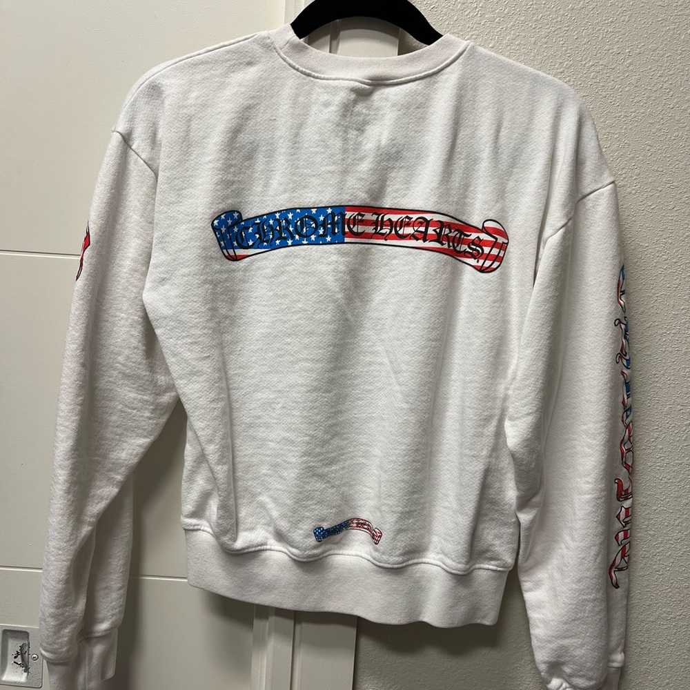 Chrome Hearts white Graphic Sweater